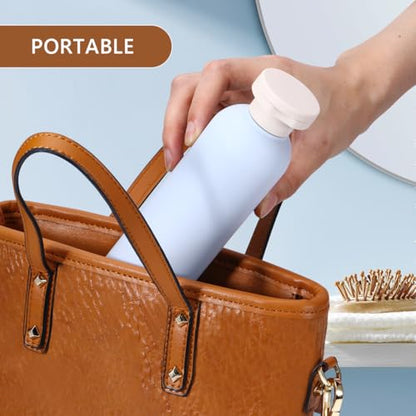 Travel Shampoo Bottle, Empty Plastic Squeeze Bottles 8.8oz with Flip Cap, Lotion Container for Toiletries Travel Size Shampoo and Conditioner - color: Blue+Green+Pink, size: 8.8 oz