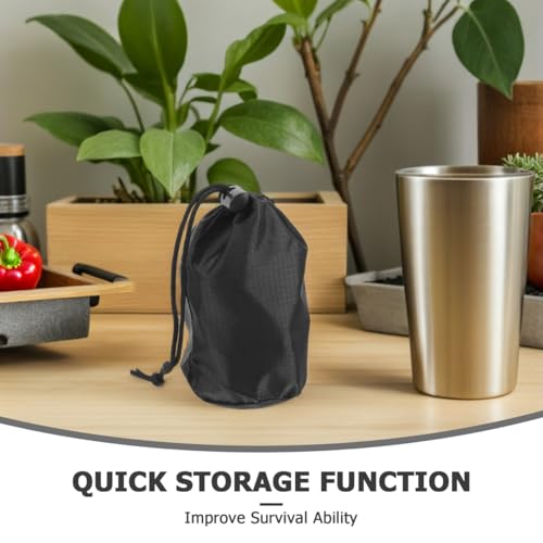 SOIMISS 2PCS Waterproof Raincoat Carrying Bags - Drawstring Storage Pouch Case - Rain Poncho Organizer - Rain Gear Pocket Bags for Cycling Hiking Camping Travel