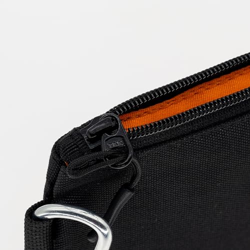 COREFLEX Premium Tool Pouch Zipper Bag, Small Tool Bag, Multipurpose Storage pouch, Heavy duty Flat Bottom Tool bag with YKK Zipper (6 pack Large 12inch Black) - size: 6 pack Large 12inch Black