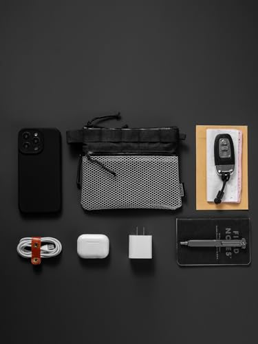 TACTICAL_GEEK EDC Modular Carry Pouch, Waterproof Nylon Organization, Multifunctional Utility Carry Pouch, Semi-Transparent Mesh Pouch for Storing Tools, Daily Necessities - size: Storage A15