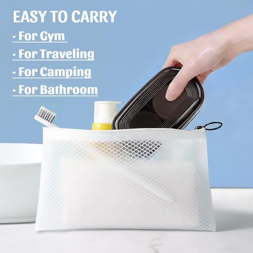 OZNER Travel Soap Case for Two Bars, Leak Proof Shampoo Bar Holder Compatible with Kitsch Bars, Soap Container with Drainage Layer for Bathroom, Camping, and Gym, Easy to Clean (Black) - color: Black