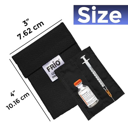 FRIO Cooling Wallet - Insulin Cooler for 45+ Hours of Stress Free On The Go - Black - Mini - color: Black, size: Mini
