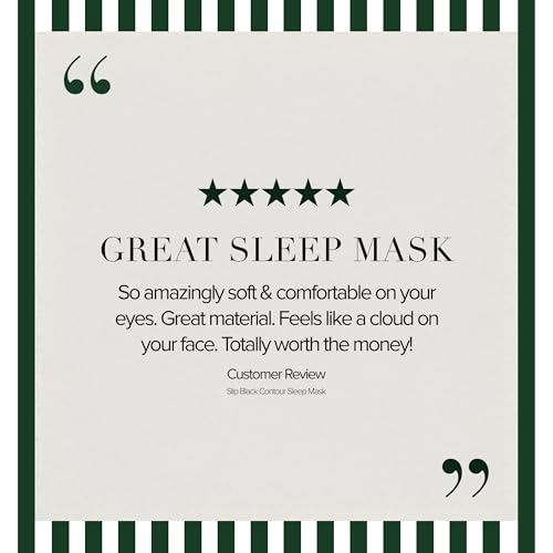 slip Pure Silk Contour Sleep Mask: Protect Your Delicate Lashes with Our Innovative, Lash-Friendly Design. Beauty Sleep with Slipsilk™ Comfort, 1 Contour Mask, Sleep & Leisure Club - color: Leisure Club