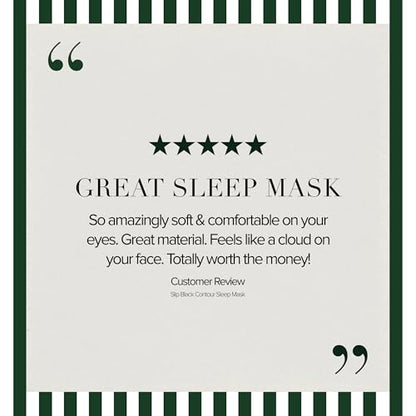 slip Pure Silk Contour Sleep Mask: Protect Your Delicate Lashes with Our Innovative, Lash-Friendly Design. Beauty Sleep with Slipsilk™ Comfort, 1 Contour Mask, Sleep & Leisure Club - color: Leisure Club