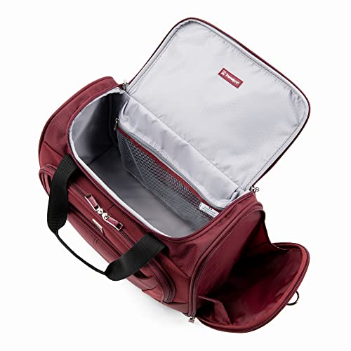 Travelpro Maxlite 5 Softside Lightweight Underseat Carry-On Travel Tote, Overnight Weekender Bag - color: Tote Burgundy