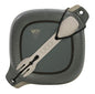 UCO 4-Piece Camping Mess Kit with Bowl, Plate and 3-in-1 Spork Utensil Set - color: Venture