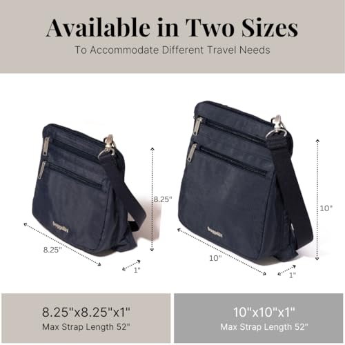 Baggallini Securtex Anti-Theft Crossbody - color: French Navy