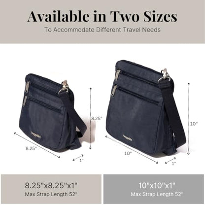 Baggallini Securtex Anti-Theft Crossbody - color: French Navy