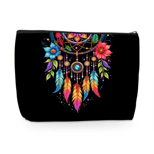 Wenboco Flower Gifts Makeup Bag, Colorful Flower Cosmetic Bags Travel Organizer Bag Makeup Pouch, Birthday Christmas Gift for Women Mom Friend Sister, Flowers Lover Gifts for Women - color: Multicolor 1582