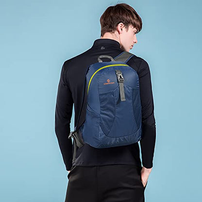 sinotron 22L Lightweight Packable Hiking Backpack, Small Hiking Backpack Day Pack for Women Men Travel Camping Vacation - color: Dark Blue