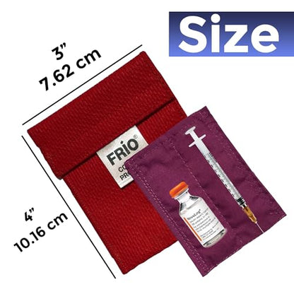 FRIO Cooling Wallet - Insulin Cooler for 45+ Hours of Stress Free On The Go - Red Mini - color: Red, size: Mini