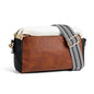 Anti Theft Crossbody Bag for Women, Slash-resistant RFID Blocking Travel Purses, Small Shoulder Bag Handbag - color: Brown Beige Black