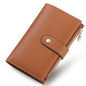 yiijay Wallet Women RFID Blocking Multi Cards Wallet Credit Card Holder for Women Large Capacity Lady Leather Trifold Travel Wallet with Pen Holder - color: 2Brown