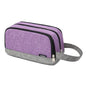 Yeiotsy Men's Travel Toiletry Bag – Small Dopp Kit with Mesh Pockets & 3 Compartments, Durable Shaving Organizer for Gym, Camping & Weekend Trips - color: Purple