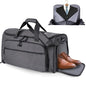 HILOMON Garment Duffle Bags for Travel, YKK Zippers Carry On Convertible Suit Bag with Waterproof Compartment & Shoe Compartment & Shoulder Strap - color: Waterproof Compartment
