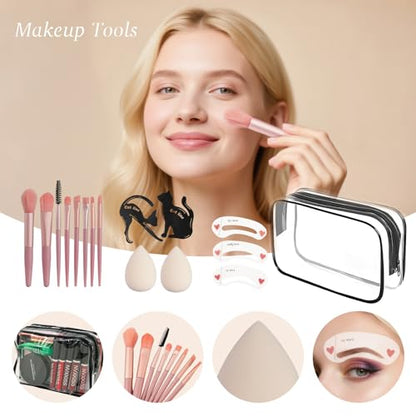 All in One Makeup Kit for Women Full Kit,Makeup Set for Women, Includes Eyeshadow Palette/Foundation/Lipstick/Eyeliner/Mascara/makeup Brush,Makeup Gift Set for Christmas & Birthday&Holiday&Everyday. - color: Set2