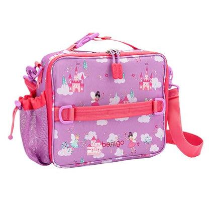 Bentgo Kids Lunch Bag - Durable, Double-Insulated Lunch Bag for Kids 3+; Holds Lunch Box, Water Bottle, & Snacks; Easy-Clean Water-Resistant Fabric & Multiple Zippered Pockets (Fairies) - color: Fairies