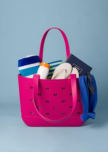 Simple Modern Disney Large Beach Bag | Waterproof Getaway Rubber Tote with Zipper Pocket for Travel, Pool, Boat, Groceries, Sports | Minnie Mouse Ears - color: Disney: Minnie Mouse Ears, style: Large