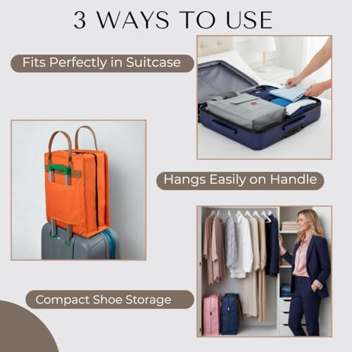 Shoe Bag for Travel, Portable Shoe Organizer, Storage Bag, Shoe Tote Bag for Women and Men - style: Sunset