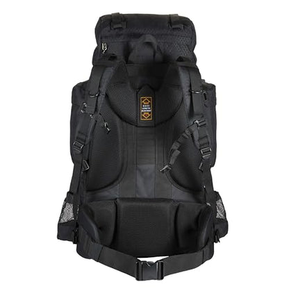 Amazon Basics Internal Frame Hiking Backpack for Camping and Backpacking, Adjustable Straps, Rainfly Included