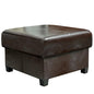 GLAXYFUR Folding Storage Bench, Cube PU Leather Footstool with Legs, Coffee Table, Ottoman with Storage for Living Room, 23.6 x 23.6 x15 Inches, Brown - color: 23.6" Brown