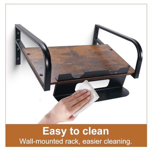 Liquid Laundry Detergent Holder,Laundry Room Hacks,Laundry Detergent Dispenser,Hanging Laundry Station Storage Detergent Stand-Laundry Room Wall (Small-Retro Brown) - size: Small-Retro Brown