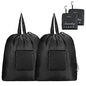 GOGOODA Travel Laundry Bags with Drawstring Closure XL Large Foldable Dirty Clothes bags with Handle Heavy Duty and Washable for College Dorm Travelling Camping, 2 Pack, Black - color: Black