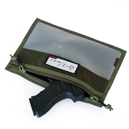 3-Pack Handgun Case,Small Soft Pistol Rug Case Tactical Handgun Storage Pouch with for Hunting Shooting Range Sports 4 of ID Patches Included (Small Green) - color: Small Green