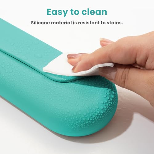 Silicone Electric Toothbrush Travel Case, Manual Toothbrush Travel Cover for Men and Women,Toothbrush Holder for Travel,Gym and More, Fits Most Manual and Electric Toothbrushes - Mint Green - color: Mint Green