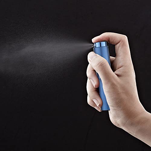 LISAPACK 8ML Atomizer Perfume Spray Bottle for Travel, Empty Refillable Cologne Dispenser, Portable Sprayer (Blue) - color: Blue