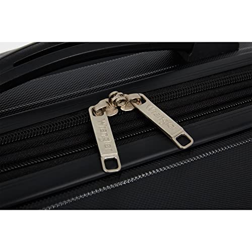 Wrangler 5 Piece Luggage & Travel Accessories Set, Black - color: Black, size: 5 Piece Set