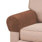 PrinceDeco 2 Pack Thick Velvet Stretch Armrest Covers for Chairs and Sofas Armchair Covers for Arms Couch Arm Covers Armrest Covers for Sofa Non Slip, Caramel - color: Caramel