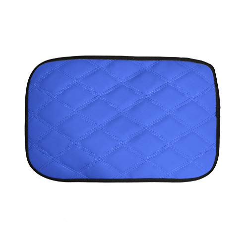 FH Group Faux Leather Diamond Pattern Center Console Armrest Cushion, Luxury Seat Box Cover Protector fits Most Cars, SUVs, and Trucks Blue - color: Blue, style: Console Cover (Diamond)