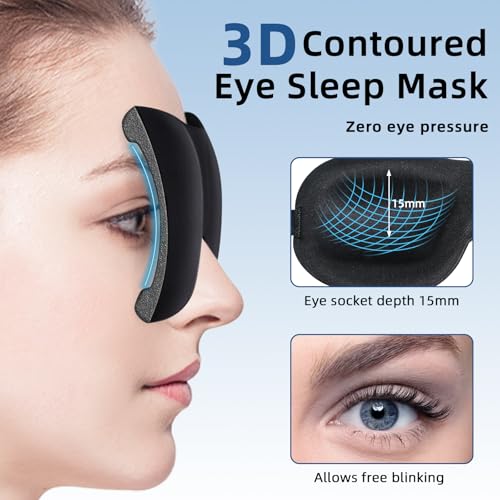 4-Pack Eye Masks for Sleep with Adjustable Strap Comfortable Sleep Masks for Women and Man Night Sleep, Travel, Nap Red - color: Black&purple&blue&red