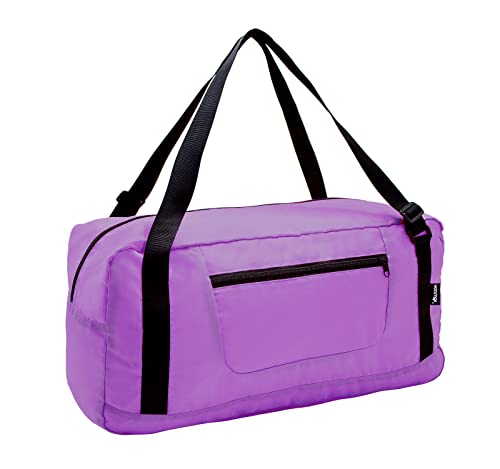 HOLYLUCK Foldable Travel Duffel Bag For Women & Men Luggage Great for Gym - Magenta - color: Magenta, size: 30L