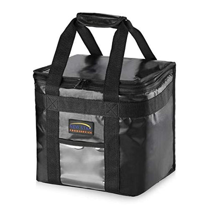 New Star Foodservice Commercial Insulated Food Delivery Bag, Half Size, 12 x 11.5 x 9.5 Inch, Black - size: 12" W x 11.5" H x 9.5" D