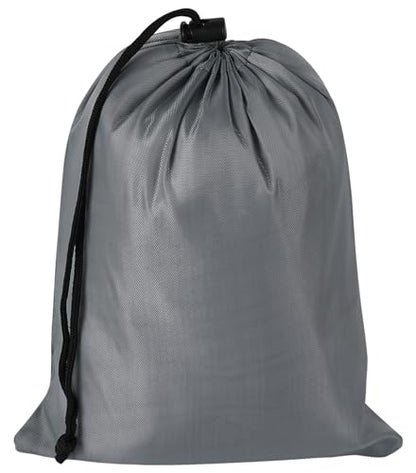 PALTERWEAR Drawstring Bag with Toggle - Nylon Cinch and Ditty Pouch Six-Pack (Gray, 7 x 9 Inch, Set of 6) - color: Gray, size: 7 x 9 Inch