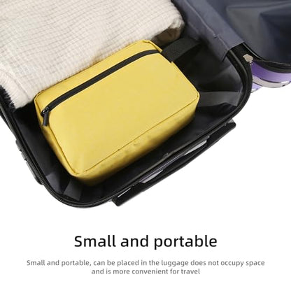 Icramsy Travel Toiletry bag Toiletry bag for women men Hanging Cosmetic bag Travel accessories for Women Men (Yellow) - color: Yellow