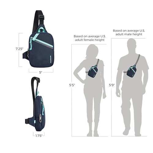 Travelon Anti-Theft Greenlander Compact Sling Bag - color: Galaxy Blue