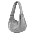 Dog Carrier Sling, Ventilated Breathable Dog Sling Carrier for Small Dogs & Cats, Hands-Free Puppy Carrier Sling for Travel, Comfortable Pet Sling Bag - color: Breathable gray