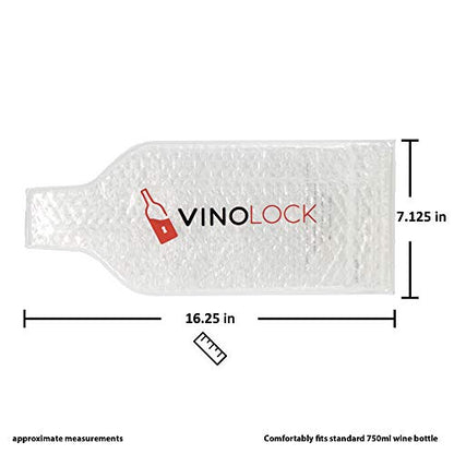 Wine Protector Bag For Airline Travel by Vinolock - 6 pack