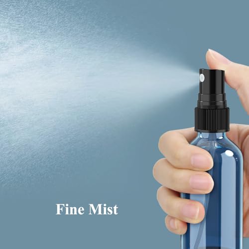 Wedama Spray Bottle, 2 oz Fine Mist Glass Spray Bottles, Little Refillable Liquid Containers for Watering Flowers Cleaning (16 Pack Indigo Blue) - color: Indigo Blue, size: 2 Ounce (Pack of 16)