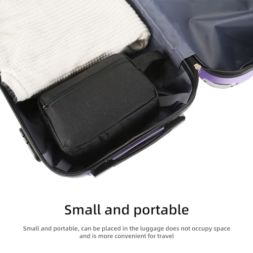 Icramsy Travel Toiletry bag Toiletry bag for women men Hanging Cosmetic bag Travel accessories for Women Men (Black) - color: Black
