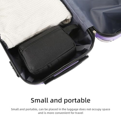 Icramsy Travel Toiletry bag Toiletry bag for women men Hanging Cosmetic bag Travel accessories for Women Men (Black) - color: Black