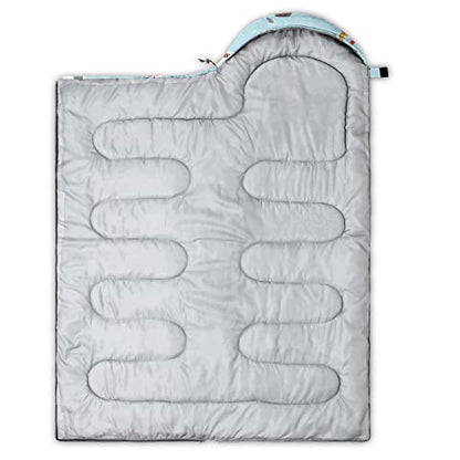 Kids Sleeping Bag for Boys Girls,Animal Island Print-Lightweight Warm Portable Outdoor Indoor-Waterproof Cold Weather Resistant Sleeping Bag for Camping Hiking(Animal Island)