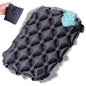 Sekey Inflatable Seat Cushion with Press Valve -2in Thick Airplane Seat Cushion, Ultra Portable & Lightweight, for Long Flights, Stadium, Camping, Office, Car Travel-Deep Gray