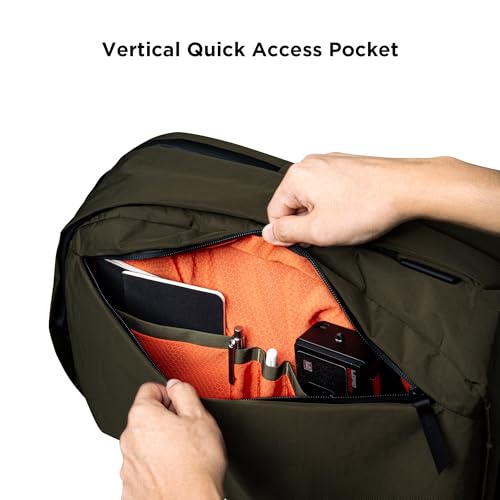 ALPAKA Metro Backpack Pro for Men - Fits 16" Laptop Business Travel Backpack with YKK Zippers, MOD Key Leash & Luggage Pass-through, Weatherproof X-pac Material Work Bag(Olive Green) - color: Olive Green