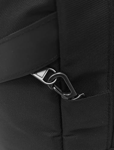 Anti-Theft Classic Crossbody Sling Bag, RFID-Blocking, Slash-Resistant with Locking Zippers for Travel & Everyday City Use - color: Black