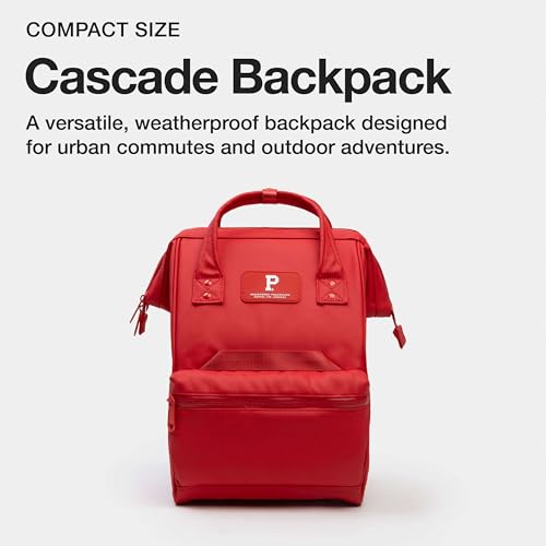 Portland Gear Cascade Compact Backpack, Weatherproof Construction, Perfect for Daily Use and Travel, Padded Laptop Sleeve and Adjustable Straps, 13.5L, Rose - color: Rose