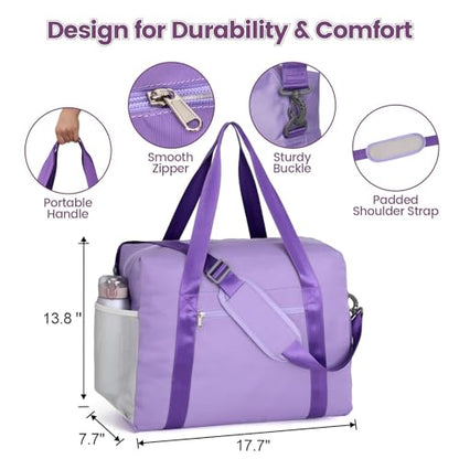 Cambond Spirit Airlines Personal Item Bag 18x14x8 Inch - 30L Lightweight Personal Item Travel Bag with Shoulder Strap for Short Trip, Compact Underseat Foldable Travel Duffel Carry on Bag